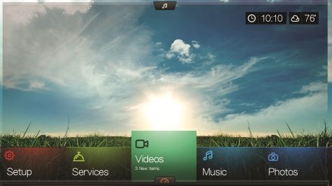 Gui van de WD TV Live Hub