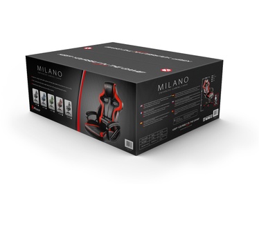 Arozzi Milano Zwart/Rood