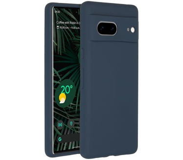 Accezz Liquid Silicone Backcover Google Pixel 7 - Donkerblauw