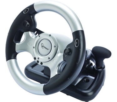 Gembird STR-FFB3 - Reifen + Pedale - PC - verkabelt - USB 2.0 - 2 m - 2.9 g (STR-FFB3)