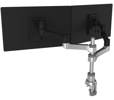R-Go Tools Dubbele monitorarm (Zepher), Zonder Gasveer