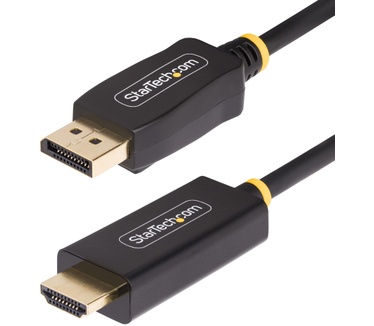 Startech.com 1m DisplayPort naar HDMI Adapter Kabel, 4K 60Hz met HDR, DP naar HDMI 2.0b, Actieve Video Converter, DisplayPort Desktop naar HDMI Monitor, DisplayPort HDMI kabel