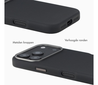 Accezz Mesh Backcover met MagSafe voor de Apple iPhone 17 Pro Max - Zwart