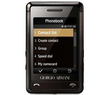 Samsung P520 Armani  Zwart
