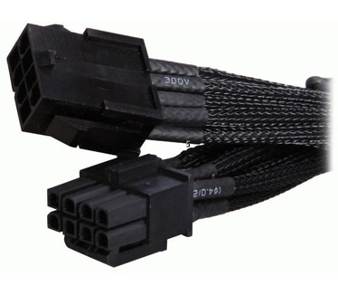 NZXT 8-Pin MB Power Sleeved Extension,  CB-8P, Zwart