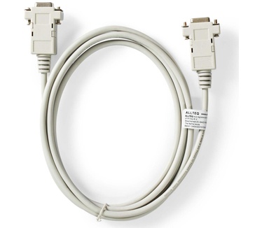 Allteq Nullmodem datakabel - 2 meter Grijs