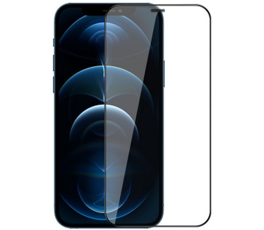 Nillkin 2 in 1 HD Tempered Glass - Apple iPhone 12 Mini - Zwart