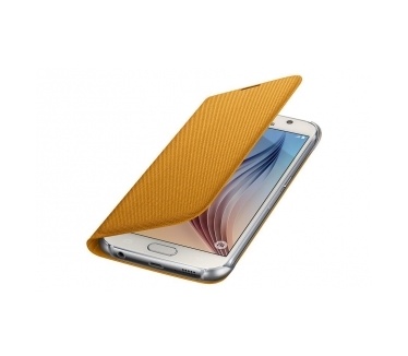 Samsung Flip Wallet Galaxy S6 - EF-WG920BY - Yellow (Fabric)
