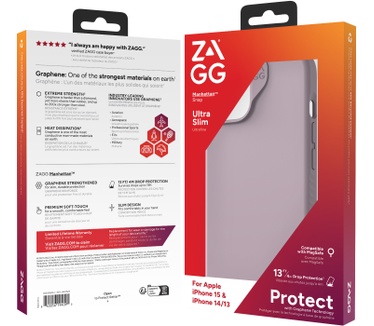 Zagg Manhattan Snap (iPhone 15, iPhone 14, iPhone 13) Paars
