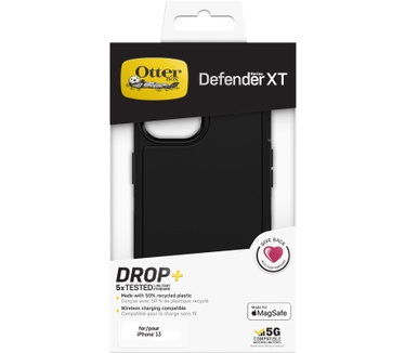 Otterbox OtterBox Defender XT-hoes voor iPhone 13 met MagSafe, schokbestendig, valbestendig, ultrarobuust, 5x getest volgens militaire standaard, Zwart