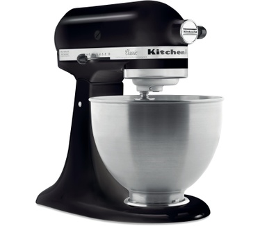 KitchenAid Classic 5K45SSEOB Onyx zwart