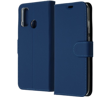 Accezz Wallet Softcase Booktype (P Smart (2020)) Blauw