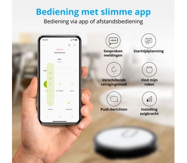 Medion Zelflegende Robotstofzuiger - Medion S40 - Wit (MD 10916)