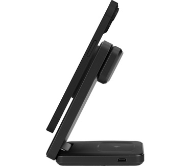 Mobiparts Foldable Wireless 3 in 1 Charger 15W Triangle Aluminum