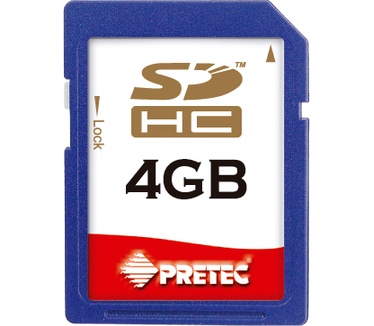 Pretec SDHC 4GB Card Class 4