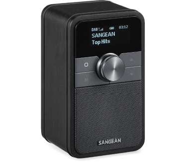 Sangean DDR-8 compacte houten DAB+ en FM radio met Bluetooth ontvangst, Midnight Oak