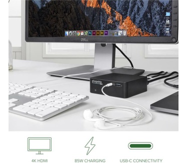 Plugable Technologies Plugable USB-C Mini Docking Station with 85W Power Delivery
