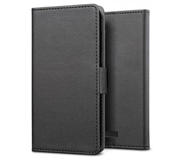 qMust Alcatel OneTouch Pop 4S Wallet Case - TPU frame - Black