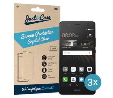 Just in Case Huawei P9 Lite Screenprotector - 3 stuks - Crystal Clear