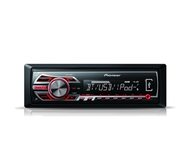 Pioneer Pioneer MVH-350BT Digital-Receiver (Bluetooth, Front AUX-IN, VorverstÃ€rkerausgang, iPod/iPhone Steuerung, Front-USB-Anschluss)