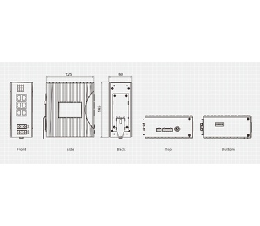 LevelOne 8-Port Fast Ethernet Industrial Switch, DIN-Rail, 2 x SC Multi-Mode Fiber, IEC61850, -40°C to 85°C
