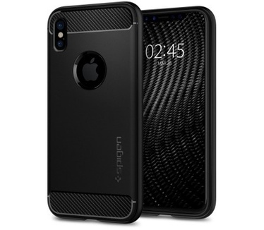 Spigen Apple iPhone X Hoesje Rugged Armor Zwart
