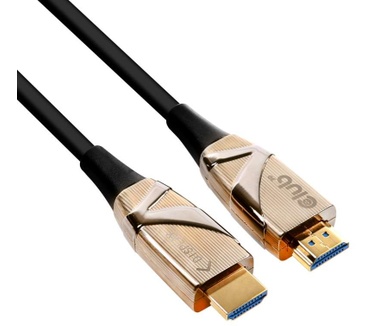 Club 3D HDMI 2.0 UHD Active Optical Kabel HDR 4K 60Hz M/M 30 meter (CAC-1390) Brons, Zwart