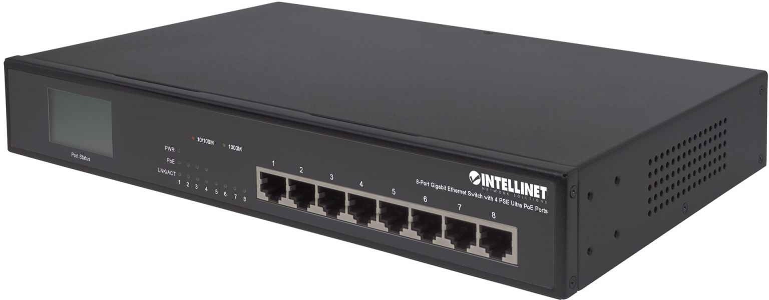 8Port Gigabit Switch with 4 Ultra PoE Ports and