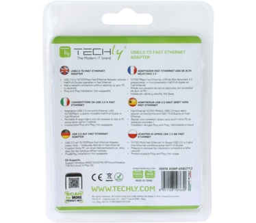 Techly USB2.0 to Fast Ethernet 10/100 Mbps converter