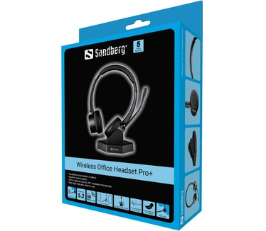 Sandberg Bluetooth Office Headset Pro+ (Zwart)