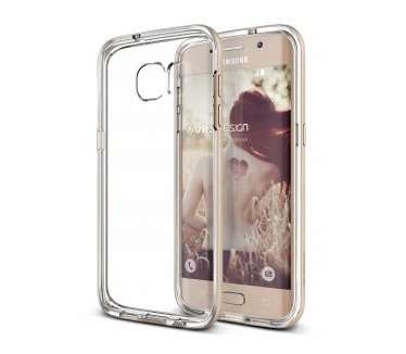 Verus Crystal Bumper Samsung Galaxy S7 edge Case - Shine Gold