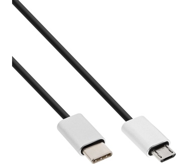 InLine 35846 Aluminium, Zwart