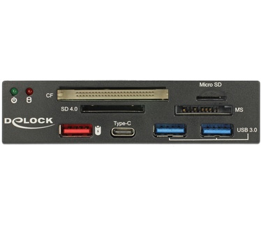 Delock Card Reader 1x USB-C female + 3x USB 3.0-A