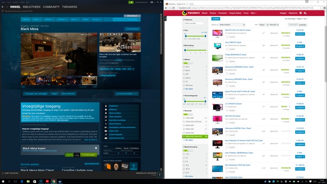 Schalen met Steam en Chrome