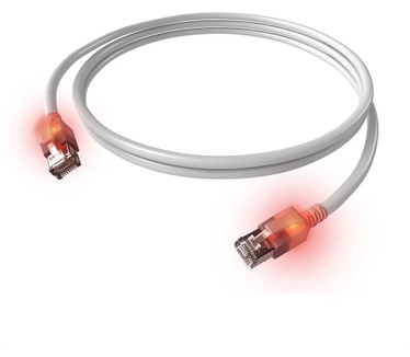 EasyLan CS1OWADAD0075 KupferPatchkabel Kat6A LED Kat 6a gesch.weiß 7 - Kabel - Netzwerk