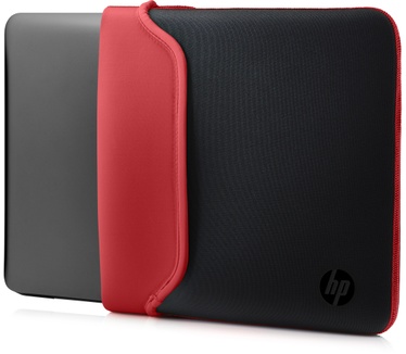 HP 14" Neoprene Sleeve Rood, Zwart