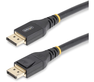 Startech.com 15m VESA Gecertificeerde Actieve DisplayPort 1.4 Kabel, DP8K DisplayPort Kabel met HBR3, HDR10, MST, DSC 1.2, HDCP 2.2, 8K 60Hz, 4K 120Hz,DP 1.4 Kabel M/M