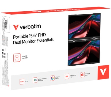 Verbatim Portable 15.6" FHD Dual Monitor Essentials