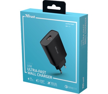 Trust Qmax 18W Ultra-Fast USB Wall Charger with QC3.0