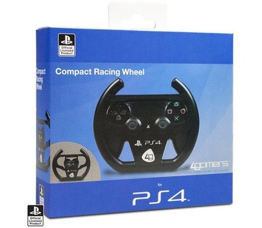 4Gamers Racestuur PS4 - Official Licensed Zwart