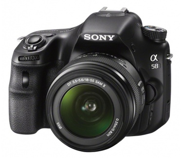 Sony Alpha A58K + 18-55 mm F3.5-5.6 SAM II Zwart