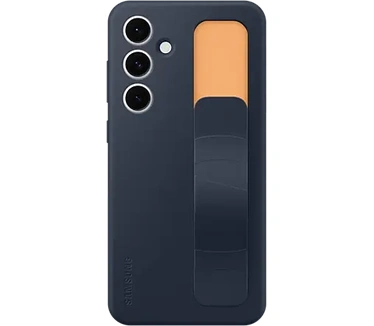 Samsung Standing Grip Case - Geschikt voor Galaxy S24 FE - Blauw Zwart