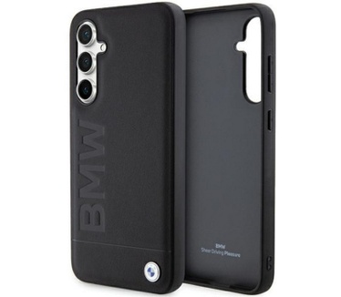 BMW Signature Leather BackCase Samsung Galaxy S23 FE (S711) Zwart Zwart
