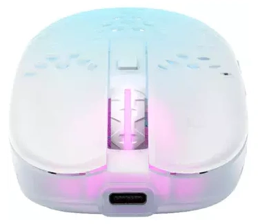 Xtrfy MZ1 Wireless RGB Rail Draadloos, Met bekabeling 19,000dpi Muis Wit