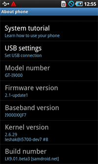 Root op Samsung Galaxy S Root op Samsung Galaxy S