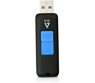V7 USB 3.0 Flash Drive 8GB Zwart