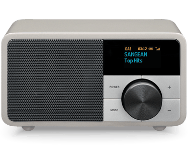 Sangean DAB+ / FM-RDS / Aux-in / Bluetooth Radio Houten Behuizing Zilver