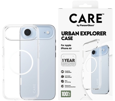 PanzerGlass CARE by PanzerGlass® Flagship Case Transparent Urban Explorer w. White MagSafe iPhone Air