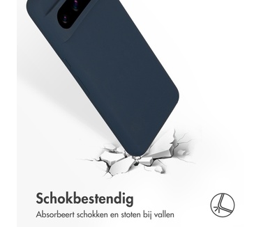Accezz Liquid Silicone Backcover Google Pixel 8 Pro - Donkerblauw