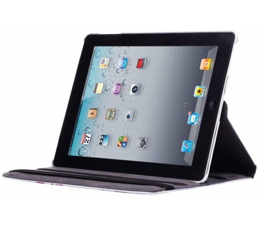 Parijs print lederen roterende hoes voor de Apple iPad 2/3/4 (9.7 inch)